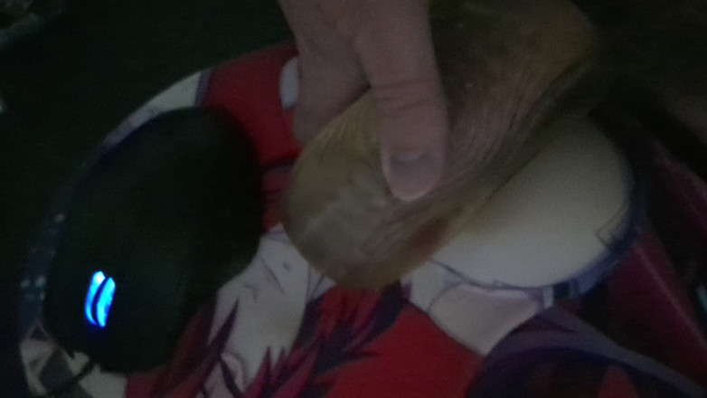 Secret loser gooner: Follando un Stroker en mi escritorio
