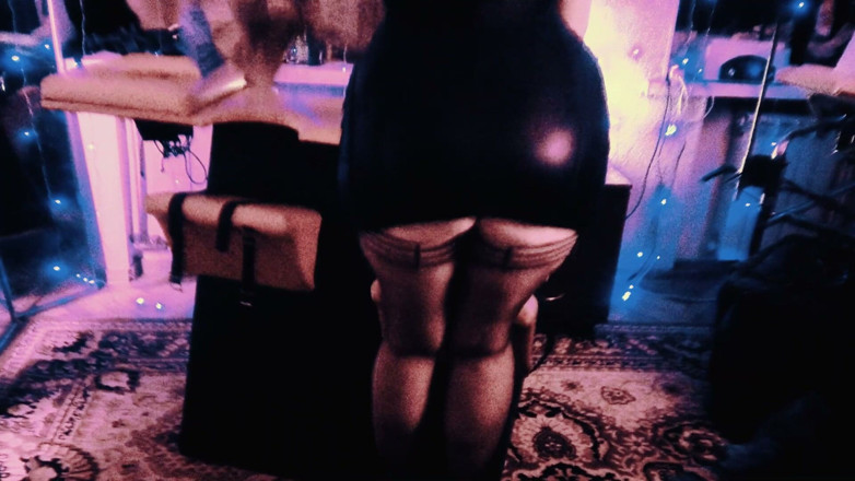 Eva Latexxx: Hot Fetish Leather Big Ass Mistress Eva Latex BDSM Solo...