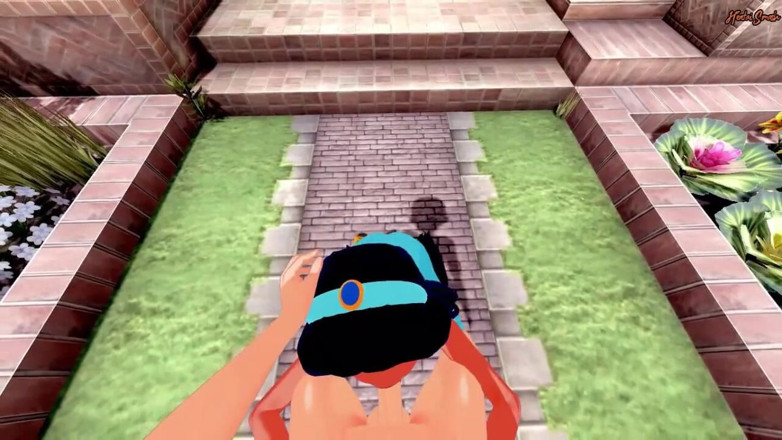 Hentai Smash: Công chúa jasmine nuốt tinh của bạn và được đụ từ pov...