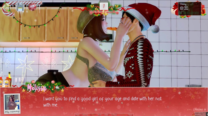 Cumming Gaming: Unlimited Christmas [Xmas hentai pornplay] ep.12 breastfeeding from nanny's huge milking...