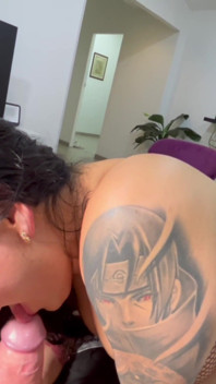 POV Sloppy Blowjob and Tits Grab After Work - Cumshot