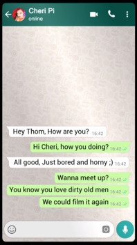 Cheri Pi Whatapp Sexting an Old Man