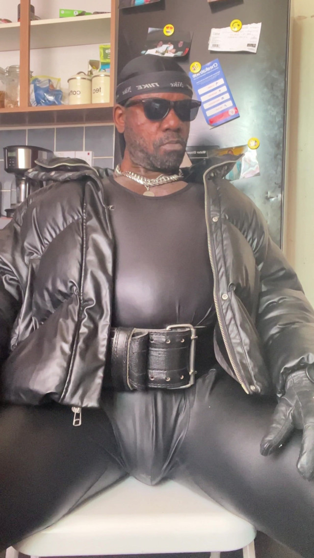 Fresh Latex and Leather Puffa Jacket Smoking Session (Black smoking muscle stepdad) Fresh Latex and Leather Puffa Jacket Smoking Session (Black smoking muscle stepdad)