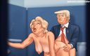 Cartoon Universal: Летняя сага, часть 174 - грубый секс в туалете (испанская нижняя)