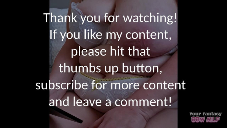 BBW_Wife: 내 예쁜 새 브래지어와 니커에 앉아 (육덕 밀프 거유 새엄마 아마추어)