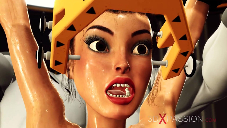 3dxpassion: 科幻性感人妻在禁区狠操一个热辣的黑发女郎