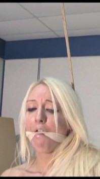 Valeri Bound Gagged Stripped Tit-grabbed