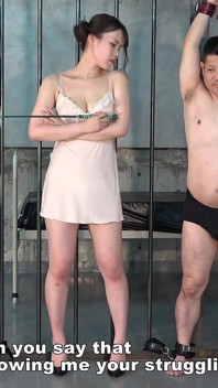 Tickling Game by Pin-up Mode. the Winner Gets a Body Massage with Her Big Tits, Thighs and Buttocks, the Loser Gets Whipped
