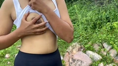 Indian Village Hot Desi Girl Fucked in the Forest
