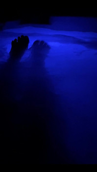 Enjoying the Hot Tub!