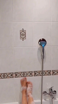 Selena's Sexy Posing and Pleasure in Bathroom