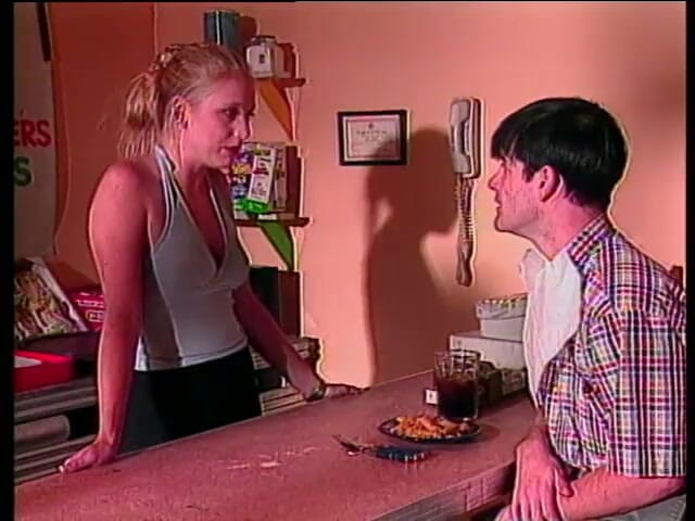 Old Good Porn: Slut getting jizz on her bum after sucking cock and...