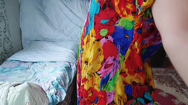 Kitty_Cross: Hot Flower Mini Dress Hot Ladyboy Solo Dance Striptease Big...