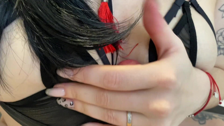 Sweet Hot mouth: Fucked tits and cummed (my fantasy)