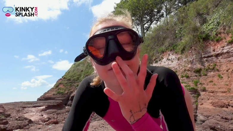 UKCuteGirl Lucy Lauren: Maska nurkowa JOI: udar, posłuszność i spust dla mnie