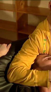 Blond czeski twink w środku 2 kawałków