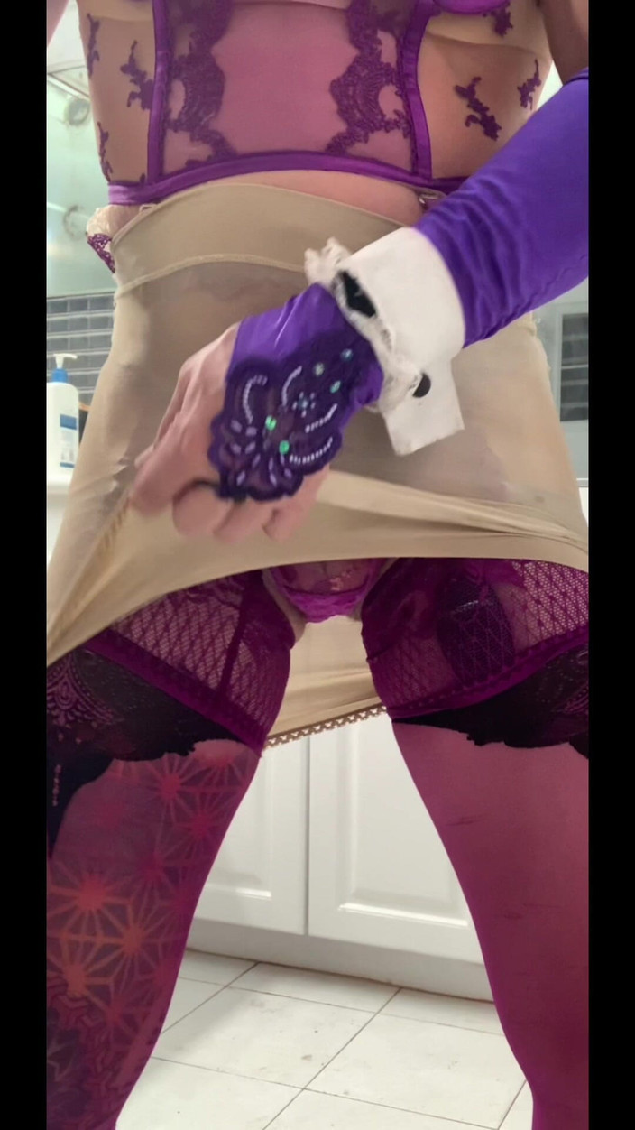 Benito414: Sexy Shemale Spodní prádlo Punčocha na koni anální dvojité velké...