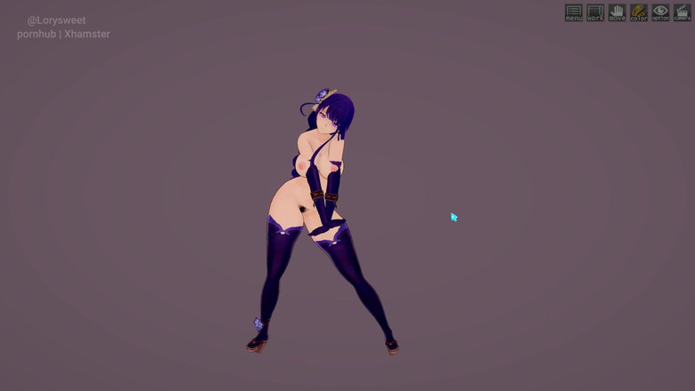 Lorysweet: Rondborstige Raiden Shogun Phut Hon sexy dans Hentai-animatie