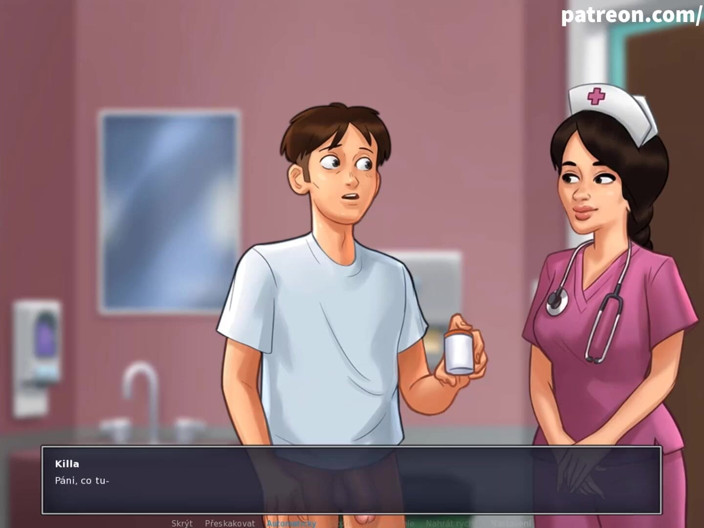 Cartoon Universal: Summertime saga भाग 135 - कामुक नर्स मेरे लंड को झटका (चेक सब)