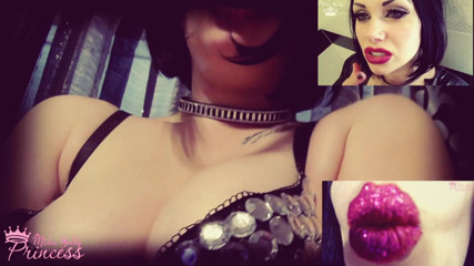 Goddess Misha Goldy: Mari kita berfantasi tentang bibir merah jambu besar seksi saya
