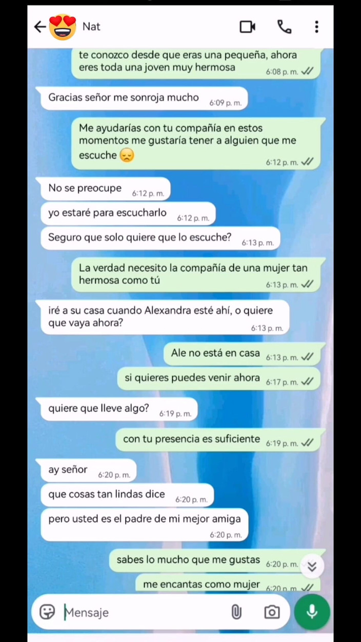 Natasha Caseros: 和我继女的朋友的热辣聊天