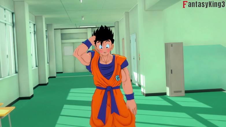 Fantasy king: Android 18 танцює для Гохана в університеті - dragon ball zex series