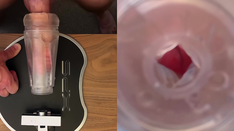 NakedFoxx: Dual cam fleshlight fuck và cực khoái mãnh liệt: bên...