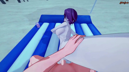 Hentai Smash: Rosaria este futută cu vedere la persoana 1 pe plajă - Impact...