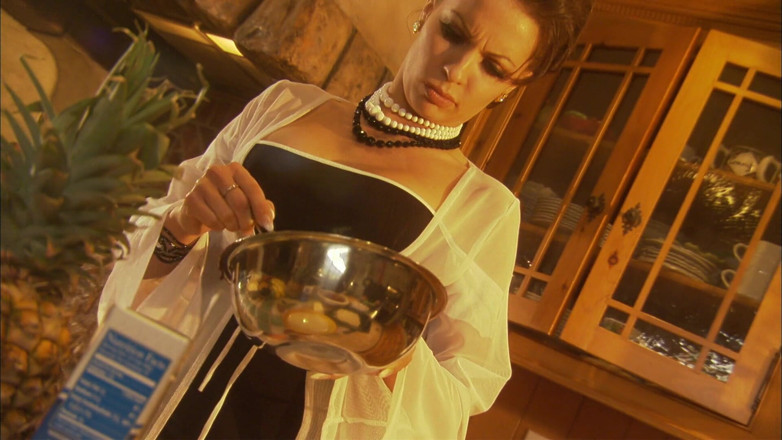 My MILF: Alluring couple engages in rough drilling at their kitchen