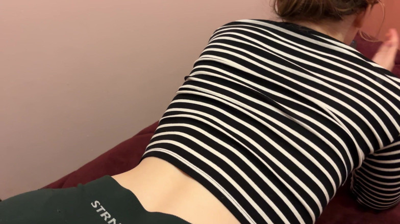 Spacenintenda: Young Step-mom in Yoga Pants: Ignoring Step-son Dry Hump Pt2