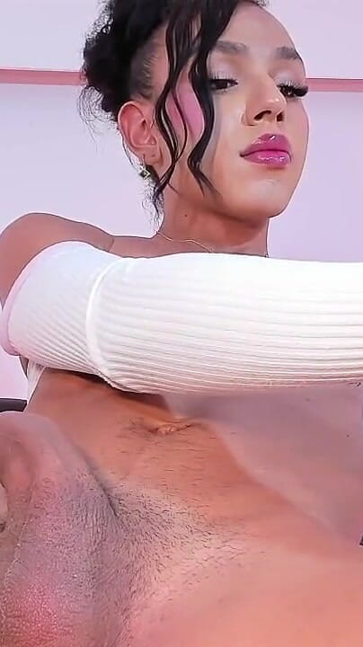 Beautiful Trans Twink Masturbates for You (Brittany Gil)