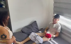 My Shy Stepmom Catches Me Masturbating in Her Underwear and I Fuck Her Hard Until I Cum in Her Ass.