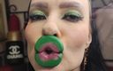 Princess18_: Green Minty Lipsticky Glossy Pouty Bimbo Całuje 4K Ultra HD