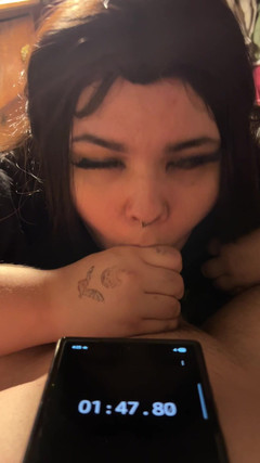 MyPrejacBoyfriend: Zamanlanmış oral seks! 2 dakika dayanmayı çok istiyordu