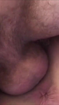 Horny brunette swallows cum