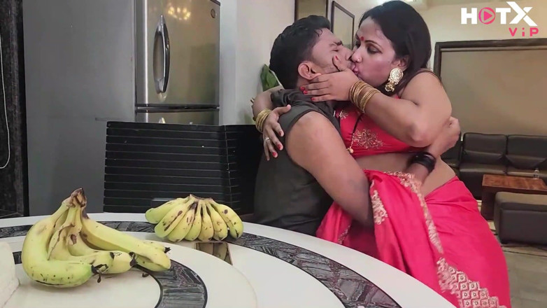 Indianxxx nude: Huge Boobs Indian MILF Bhabhi Strips Saree and Fucks with...