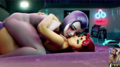 L6RD7BLU3 FUTA: Futa Starfire Fucks the Hell Outta Raven’s Tight Ass Pussy