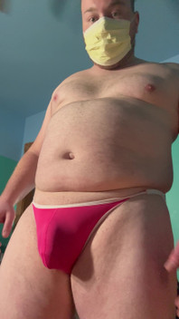Small Cock Pink Thong