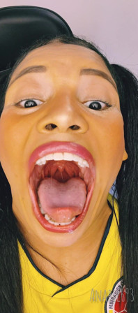 Yawning with My Huge Mouth