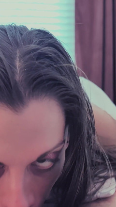 Swallowing Stepdaddy's Dick for Breakfast