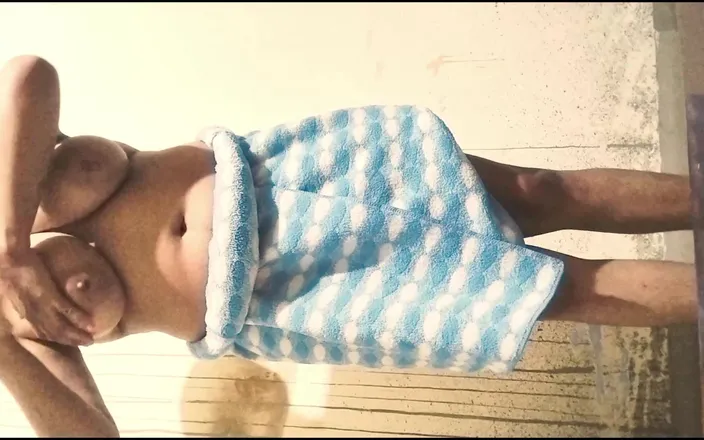 FantacyCouple: College Girl Pussy Fingering While Showering in Bathroom