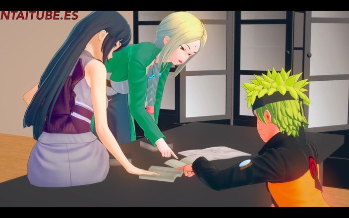 Yaoitube: Naruto hentai 3d - Naruto folla Sakura debajo de la mesa mientras...