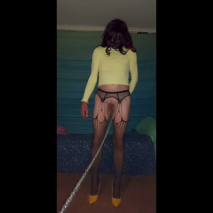 Lizzaali: Clip complet d'une boule anale en acier et d'une chaîne, éjaculation