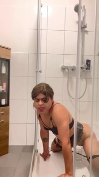 Naughty Puppy Peeing, Drinking, and Wagging My Tail