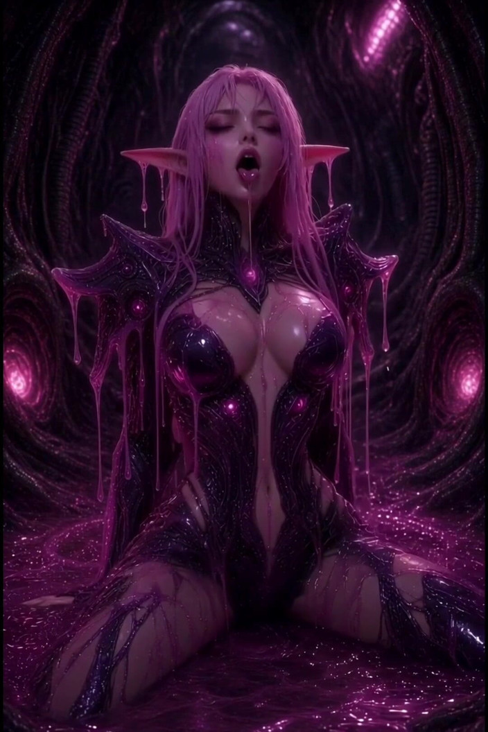 Wertstofsamler: Pink Anime 3D Slime Elf in Armor