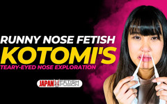 Japan Fetish Fusion: Kotomi의 눈물을 흘리는 코 탐사: 면실 모험