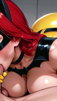 Joghurt-party: 3D Comic Latex Vigilante POV (4k, Unzensierte Ai Hentai)