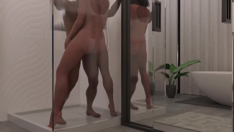 3D Cartoon Porn: My dormitorio 243 lisa primo orgasmo notte secondo doccia in piedi...