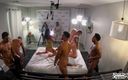 CreamPiled: Detrás de escena, grupo de sexo gangbang para 2 chicas 5 chicos