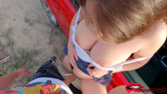 Miriam Prado: Strange Girl Catches a Guy Masturbating in the Car and...